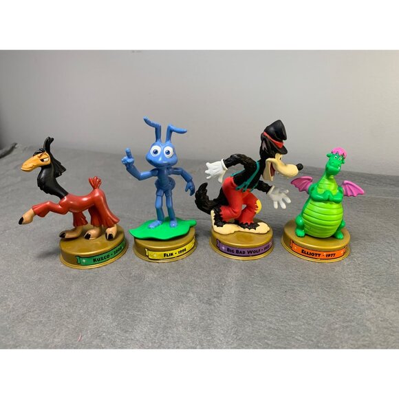 Kuzco 2000 Flik 1998 Big Bad Wolf 1933 Elliott 1977 Disney Collectible Figures S - Picture 11 of 12